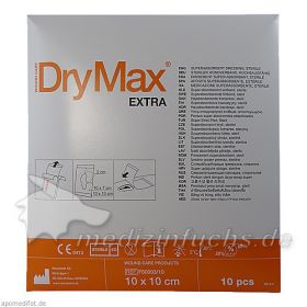 DryMax Extra Superabsorber Verband 10x10cm, 10 ST – PZN 9307993 из Германии