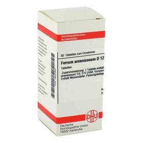 Ferrum Arsenicosum D 12 Tabletten (80 stk) – PZN 2630260 из Германии