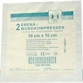 Erena Vlies-Kompresse steril 10X10cm, 2 ST – PZN 8891286 из Германии