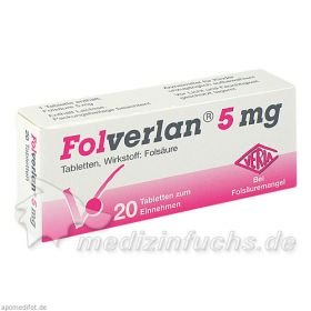 FOLVERLAN 5MG, 20 ST – PZN 7712844 из Германии