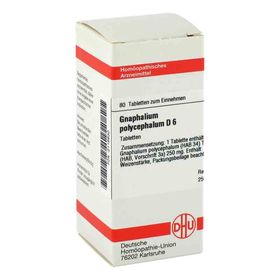 Gnaphalium Polyceph. D 6 Tabletten (80 stk) – PZN 2116830 из Германии