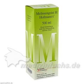 Melissengeist H Hofmann's, 500 ML – PZN 1822460 из Германии