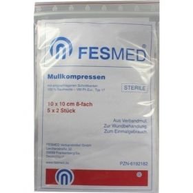 MULLKOMPRESSEN STERIL 10X10 ES 8F, 5X2 ST – PZN 6192182 из Германии