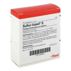 Sulfur Injeel S Ampullen (10 stk) – PZN 4836600 из Германии